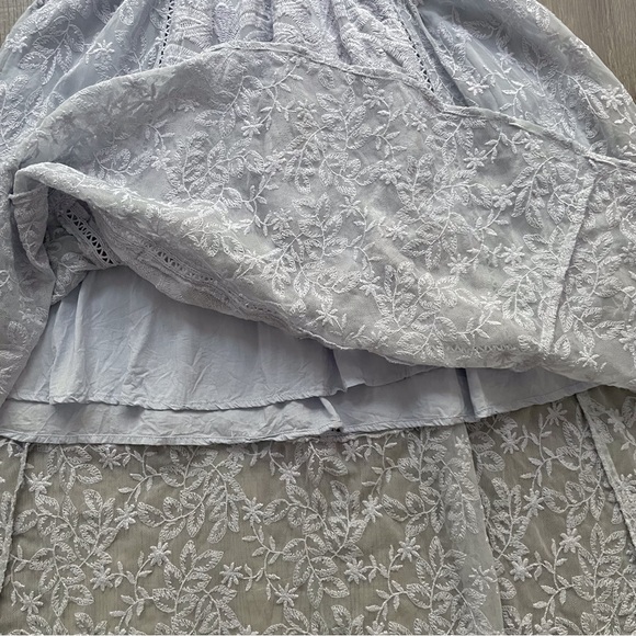 Free People Mountain Laurel Lace Crochet Dress Morning Mist - Picture 4 of 12